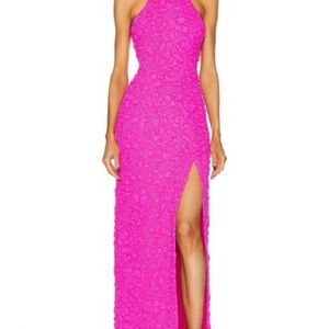 PATBO Stretch Jacquard High Neck Dress